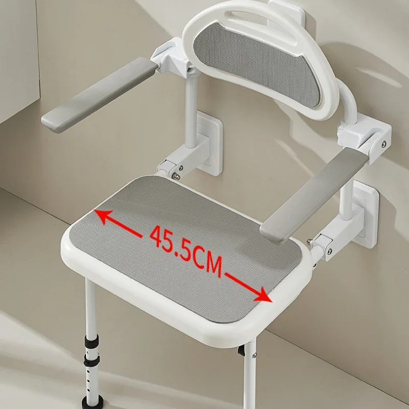 Elderly Shower Chair Waterproof Ergonomic Folding Chairs Pregnant Stool Bath Accessories Assist Getting Up Bathroom Furniture