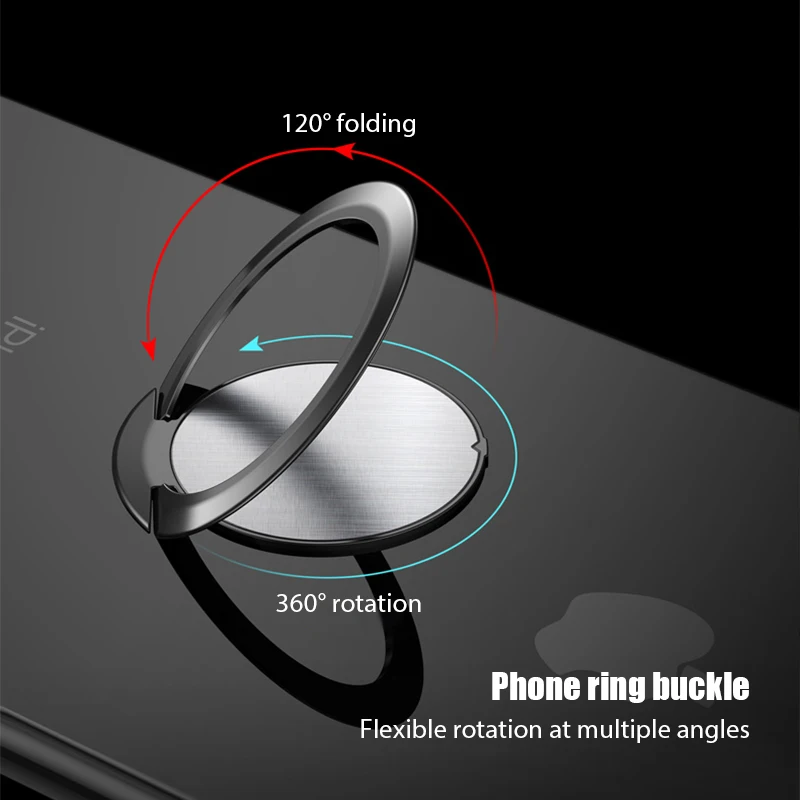 Универсален държач за пръстен за пръсти Стойка за ръкохватка Въртяща се на 360 градуса за мобилен телефон Автомобилна магнитна стойка Стикер за задната част на телефона Скоба