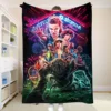Stranger Things Custom Blanket Double Bed Blankets for Decorative Sofa Bedspread on the Bed Throw Blankets and Bedspreads Anime 4
