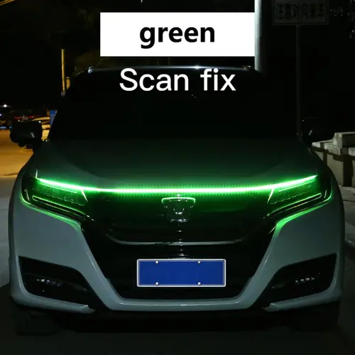 RXZ LED Daytime Running Light Scan Starting Car Hood Decorative Lights DRL Auto Engine Hood Guide Decorative Ambient Lamp 12V - Image 10