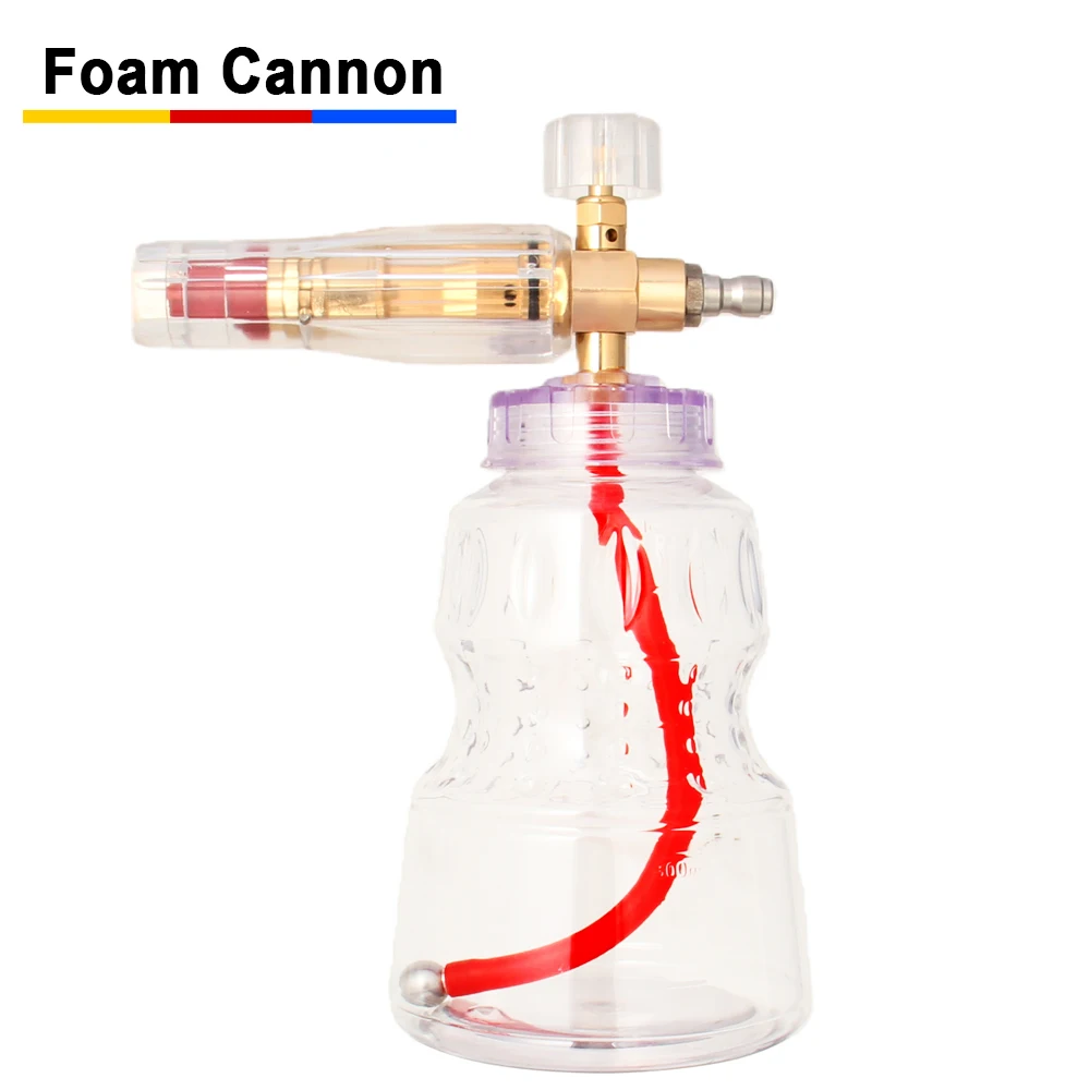 Professional Aluminum Foam Cannon 1/4" Quick Connect Snow Foam Lance Generator High Pressure Car Wash Systems