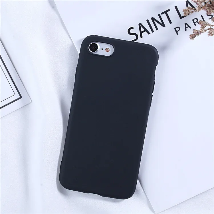 Chic Candy Color Silicone Phone Case - Soft & Stylish Protective Cover