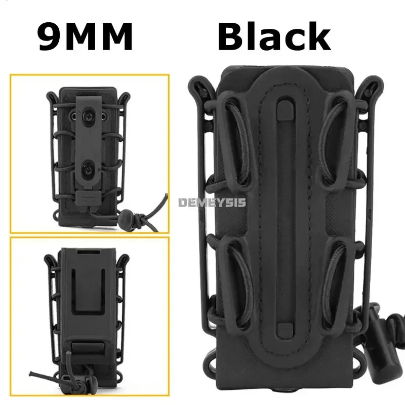 5.56mm 7.62mm Fast Mag Pouch Tactical Magazine Pouch 9mm Molle Belt Clip Fast Attach Carrier Soft Shell Rifle Mag Carrier 3