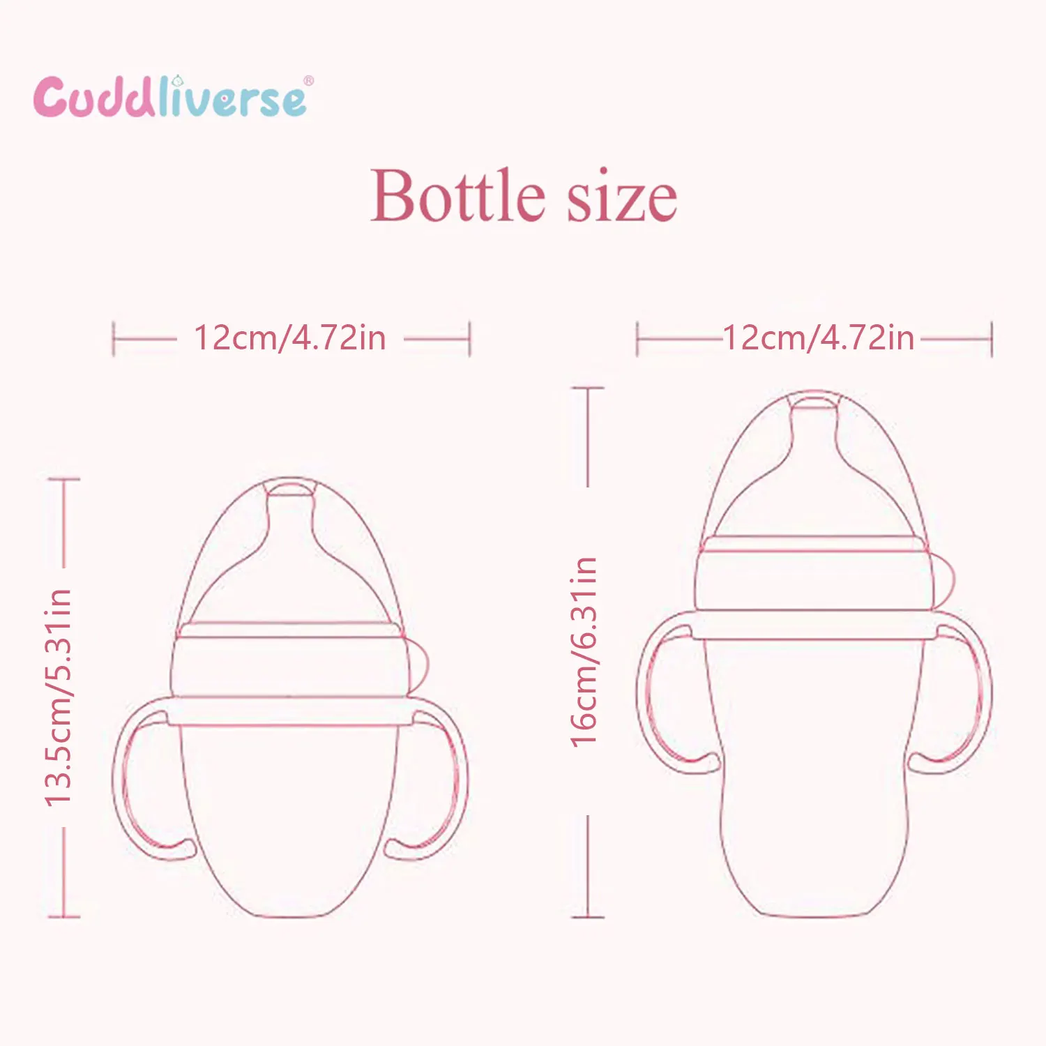 New 0-36 months baby nano-silicone bottle 240ml 150ml with handle Breastmilk-like design Soft milk pulling 6