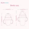 New 0-36 months baby nano-silicone bottle 240ml 150ml with handle Breastmilk-like design Soft milk pulling 6