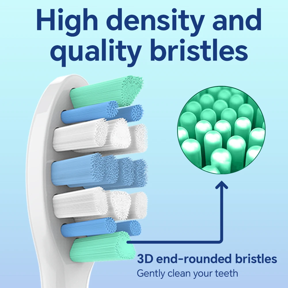 Tartar Remover Toothbrushes Head and Replacement Brush Heads, Compatible with Philips Sonicare Electric Toothbrush for 4100 5300