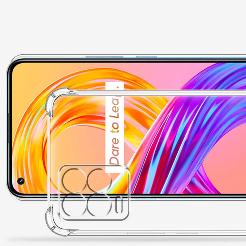 Clear Shockproof Silicone Phone Cover - Transparent Protective Case