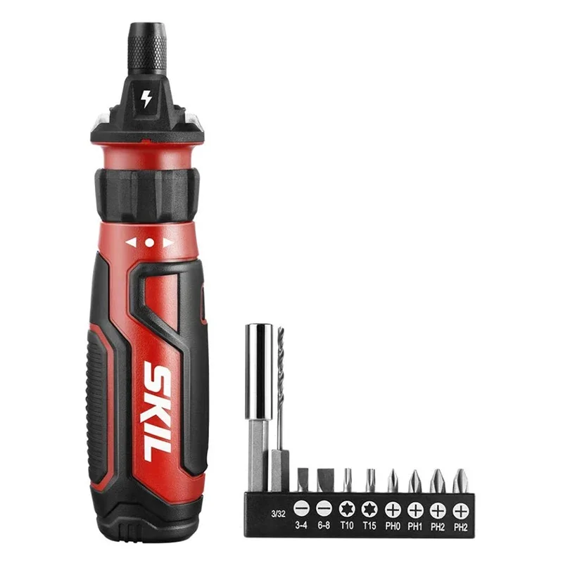

Skil SD5612 Cordless Electric Screwdriver Rechargeable Type-C USB Charger Mini Handheld Power Tool Repair with Drill Bits Set