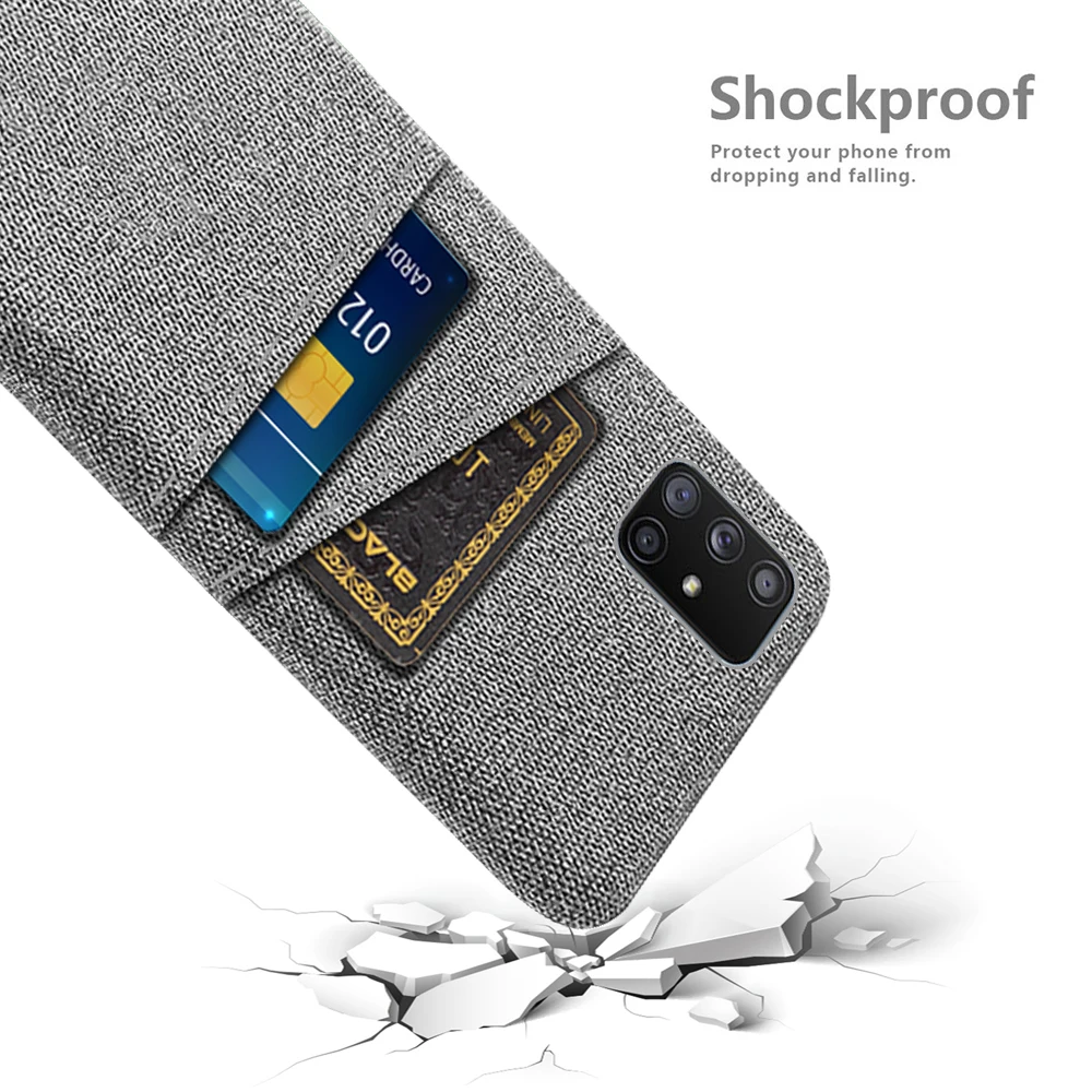 Custodia Per Samsung A71 5G Dual Card Tessuto Panno Copertura Di Lusso Per Samsung Galaxy A71 A 71 5G Sm-A716B/Ds A716U A7156 Coque Funda