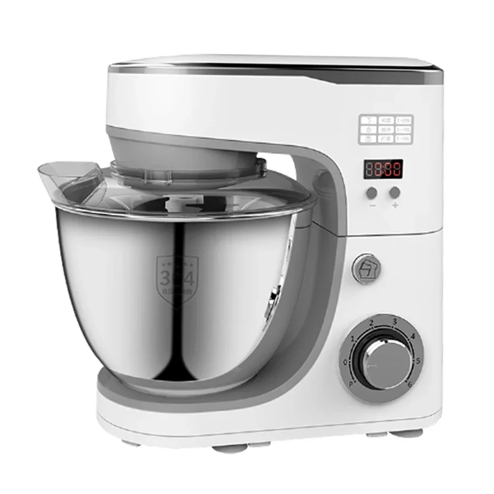 

Electric Food Baking Stand Dough Mixer 6 Speed 5L Stainless Steel Mixing Bowl 1000W with Beater