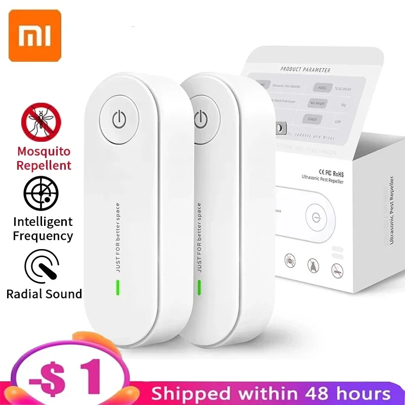 Nuovo Xiaomi Repellente Per Insetti Ad Ultrasuoni Elettronico Repellente Per Zanzare Topi Ragno Scarafaggio Insetticida Portatile Controllo Dei Parass