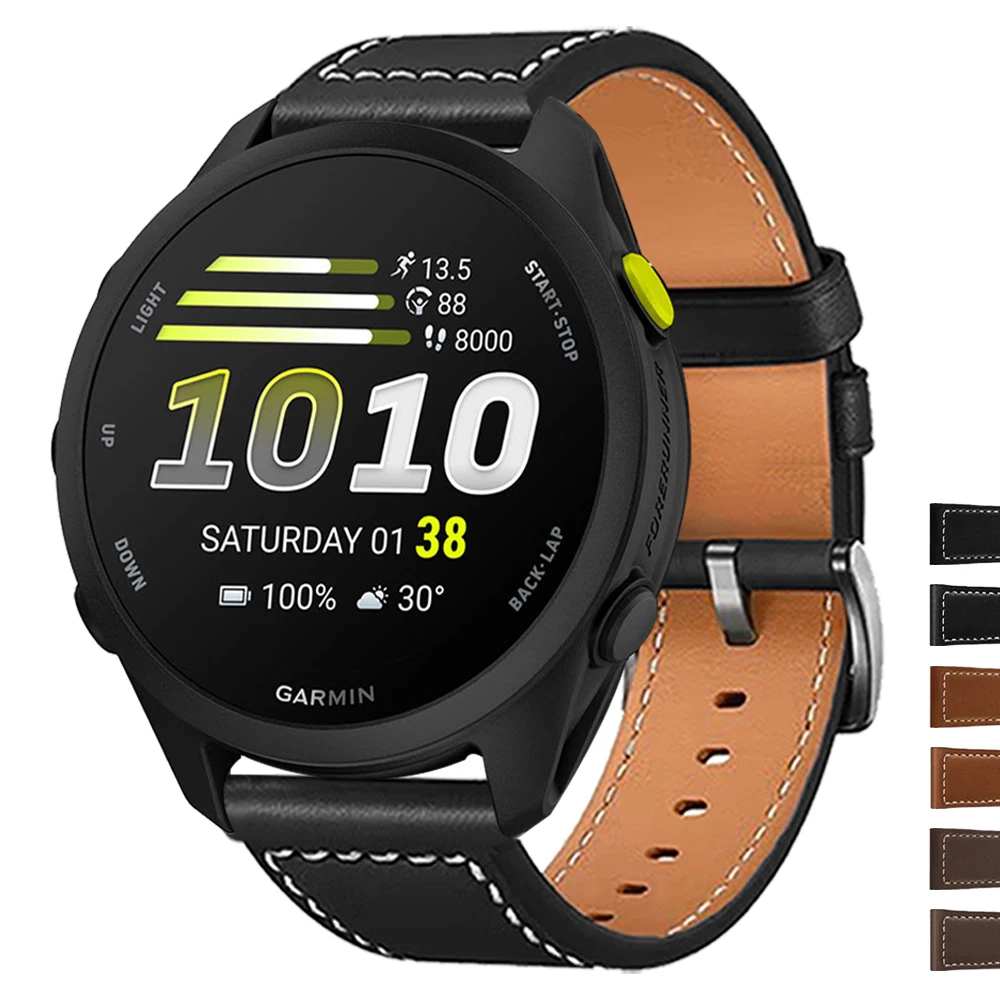 Premium Soft Leather Watch Strap - Versatile 20mm/22mm Band