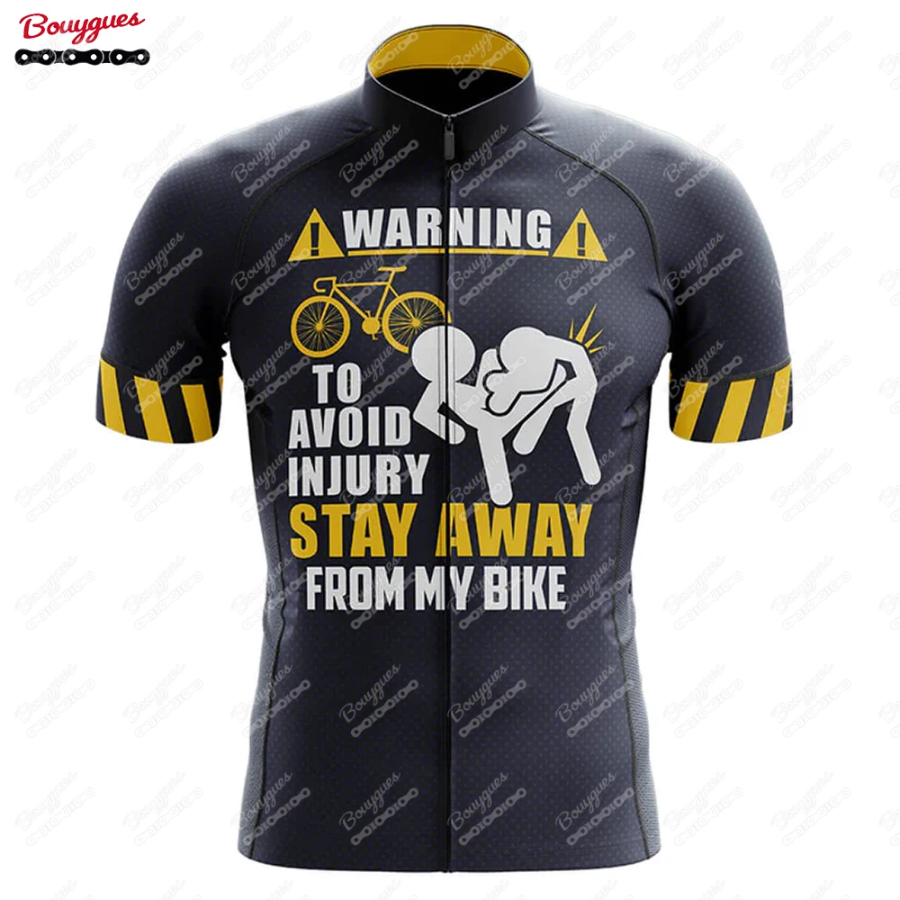 thumbnail image 1 of Maillot de ciclismo de seguridad de 3 pies para hombre, manga corta, reflectante, para ciclismo de montaña, equipo profesional de descenso, ropa de verano, novedad, 1 of 5