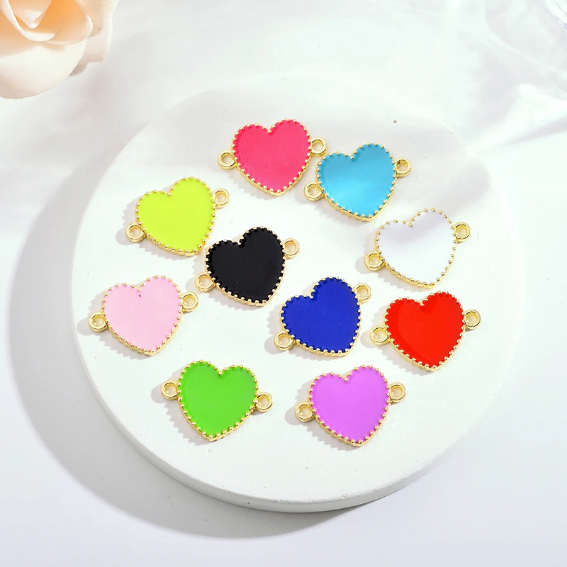 30pcs Enamel Colorful Cute Small Butterfly Alloy Charms For