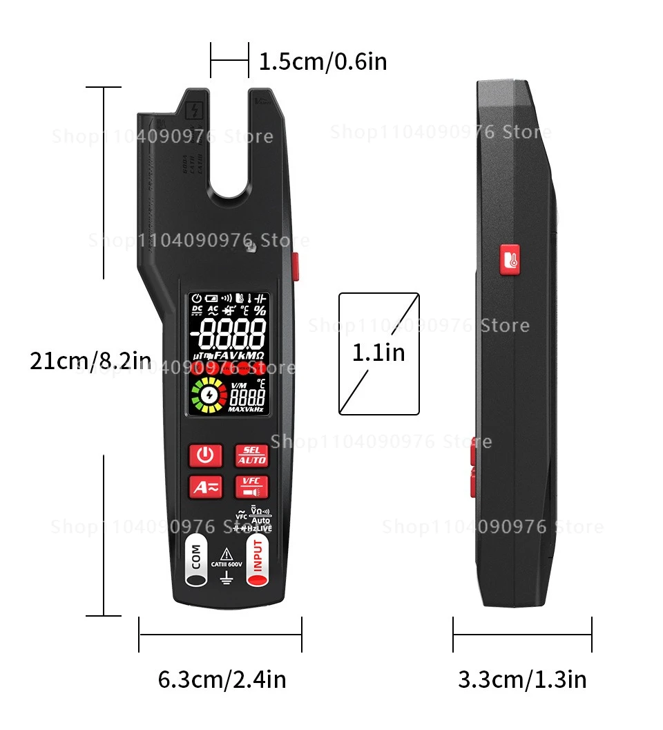 U6X ammeter U-type infrared temperature measurement multimeter AC and DC clamp m