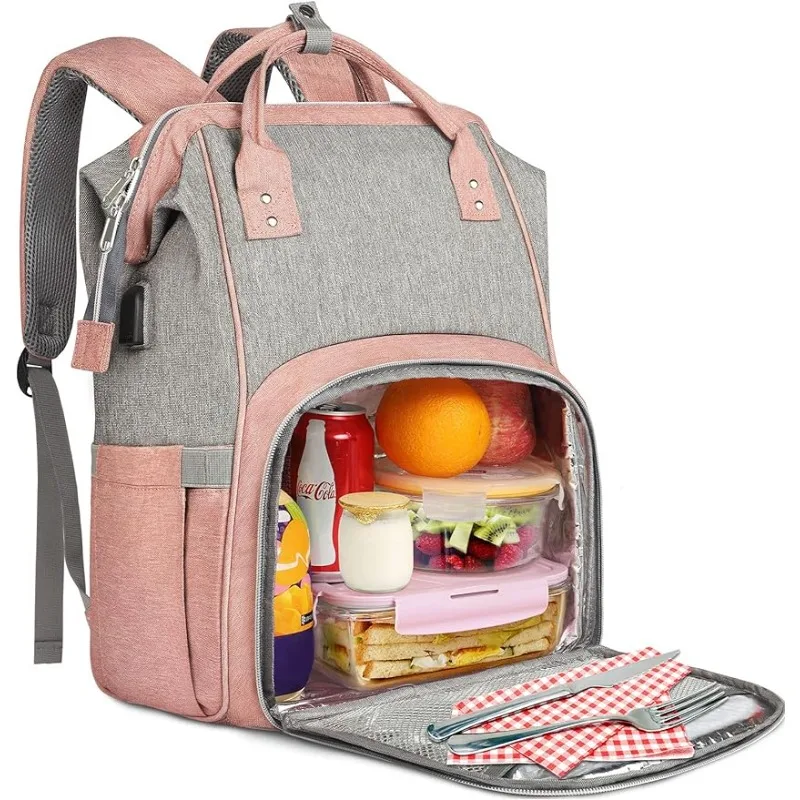 

Water Resistant Leak-proof Lunch Bag, College Computer Bookbag for Work Picnic Beach Fits 15.6 Inch