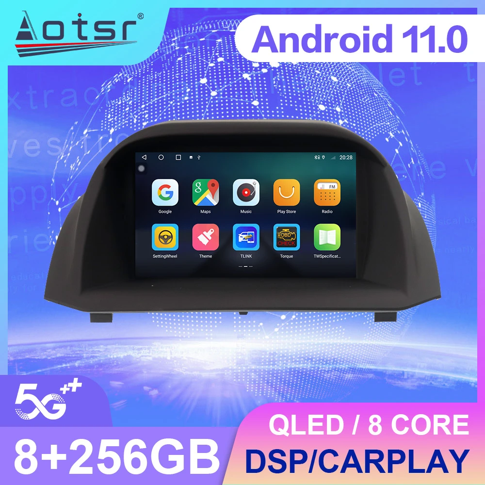 8+128g Android Car Radio For Ford Fiesta Mk7 Mk6 2009 2016 Radio Auto