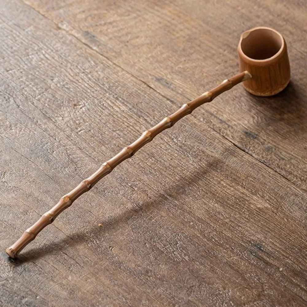 Handmade Bamboo Tea Infuser with Long Handle - Retro Style Tea Ceremony Utensil