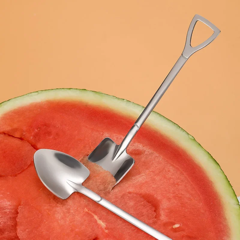 Stainless steel spoon 4PCS watermelon spoon shovel household creative dessert