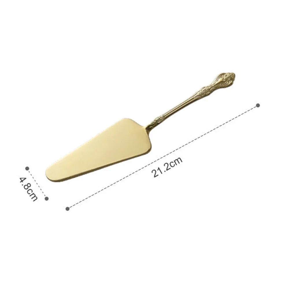 Gold Cake Shovel Spatula Baking Pastry Tools Wedding Cake Serve Party Decorating Shovel Restaurant Silverware cake decorating tools cake baking tools cake making tools