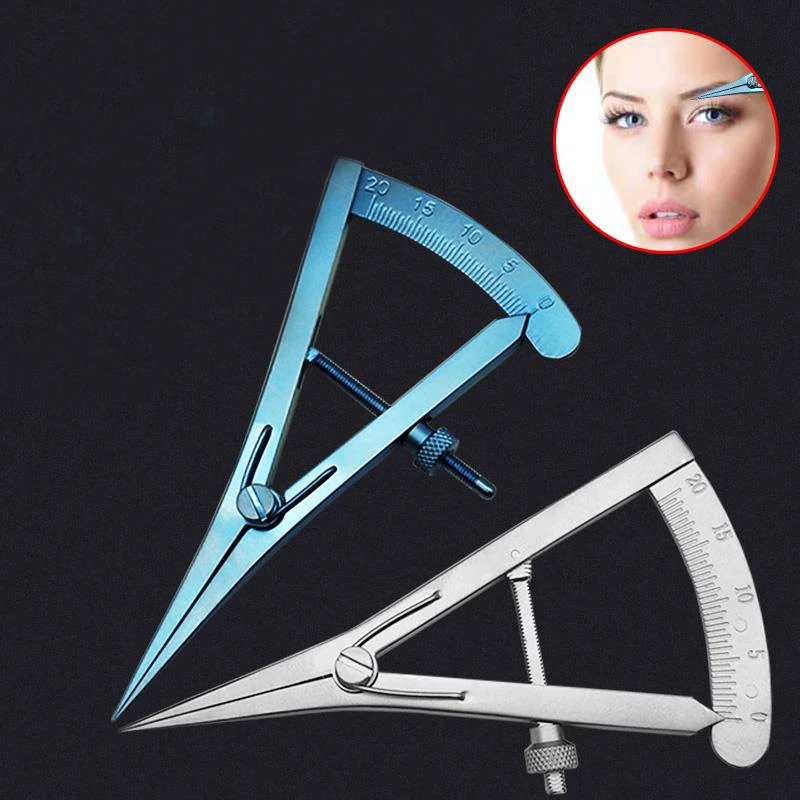 1pcsStraightCurved0mm20mmEyelidCalipersCastroviejoCaliperScrewAdjustmentStyles