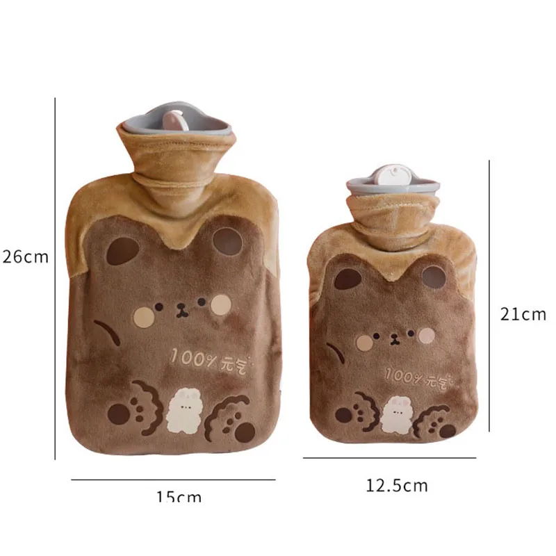 Cute Buillotte Large Warmer Hot Water Bag for Period Pain Stuffed Menstrual Colic Heater Plush Hand Warmer Seed Guatero Bottle