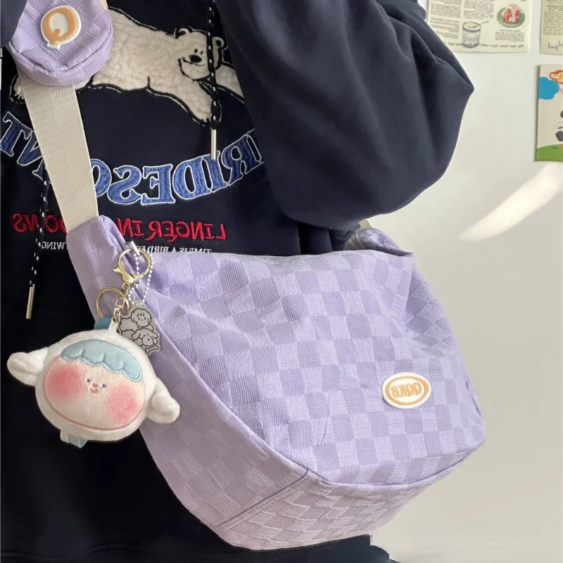 Xiuya Summer Fashion Womens Shoulder Bag College Style Japanese Fashion Casual Hobos Bag Large Capacity Harajuku Female Handbag