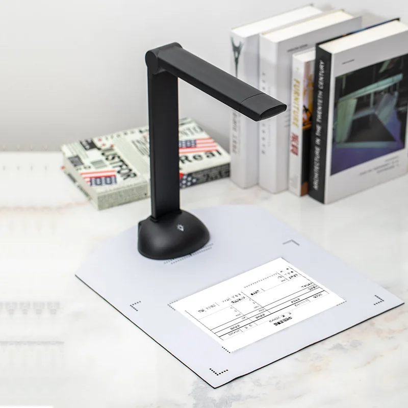 UXCELLMO Portable High-Speed 8Mega Pixel Scanner Cam A4 A5 A6 Document Photo Book ID Card Visualizer Scanning Camera OCR