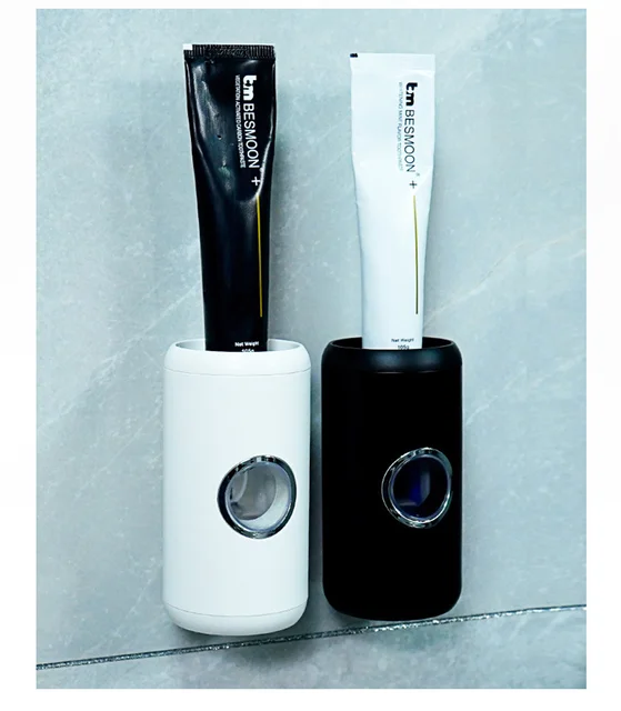 Wall Mounted Automatic Disinfect Toothpaste Dispenser Squeezer Bathroom Accessories Holder Rack dispensador pasta dientes 5