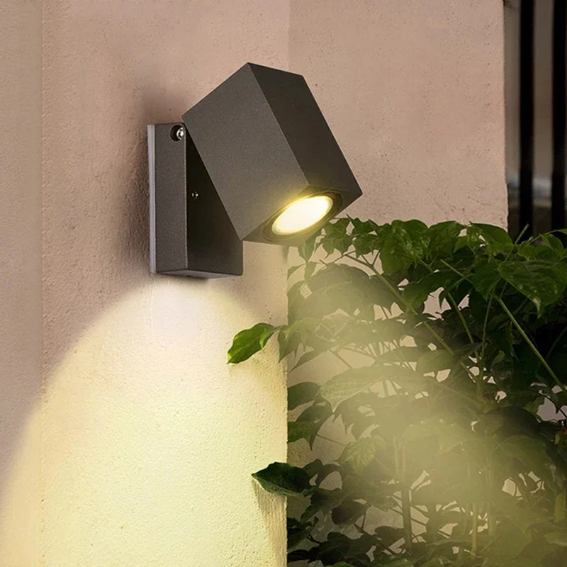 LED Outdoor Wall Lamps Adjustable Fold Lighting Fixture Waterproof IP65 Porch Garden Courtyard Modern Creative Design Spotlight air purifier wifi smart cabinet type new fan four fold filter in addition to formaldehyde defogging wall mounted ncbg 150gd