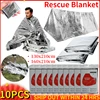 Outdoor Molle Emergency Rescue Blanket Lifesave First Aid Kit Military Bushcraft Survival Blankets Insulation Thermal Foil Cover 1