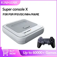 KINHANK Super Console X Game Box Ретро игровая консоль 60000 видеоигр для DC/MAME/Naomi с геймпадами игровой плеера