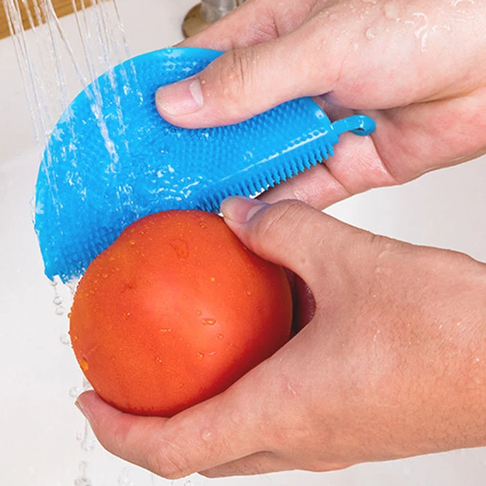 Silicone Dish Cloth Non Oily Kitchen Special Dishwashing Brush Dishwashing Cleaning Brush Scouring Pad And Rag
