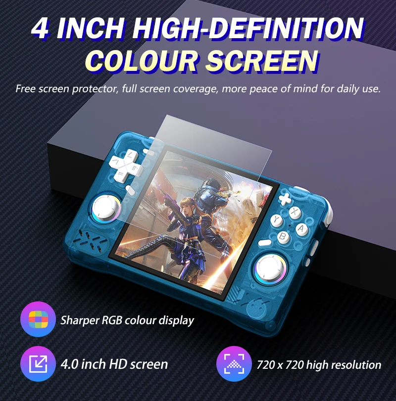 XF40H Handheld Game Console 4.0'' IPS Screen Pocket Video Games