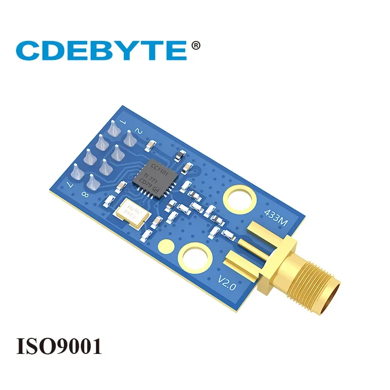 10Pcs CC1101 433 MHz 100mW SMA 안테나 uhf 무선 트랜시버 E07-M1101D-SMA Dip 433 MHz 송신기 및 수신기 RF 모듈