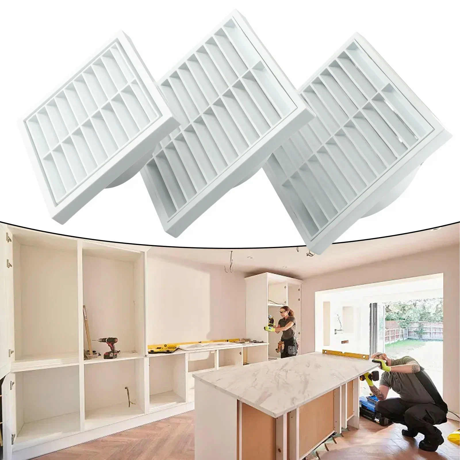 Plastic Grille Air Exhaust Outlet Fresh Air Vent Fans 100/125/150mm For Clothes Dryers Furniture Hardware Home Improvemnt 1pc