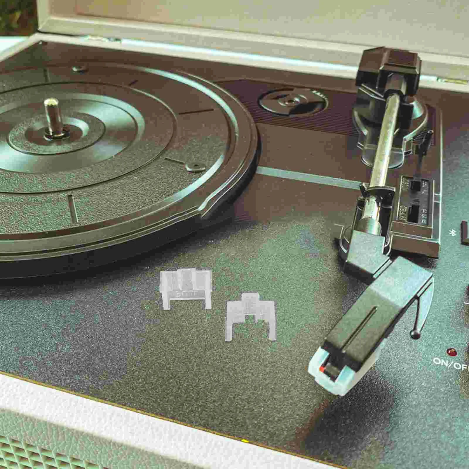 2 Pcs Protective Cover Record Needle Vinyl Records Turntables Protector Player Stylus Accessories Plastic Pickup for