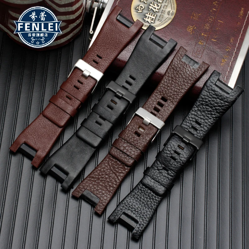 Throughbred Diesel|diesel Genuine Leather Watch Strap 32mm