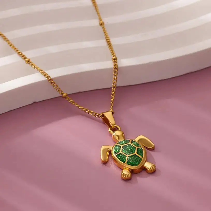 Pendant Stainless Gold Necklace