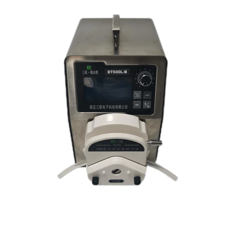 Peristaltic pump industrial 304 shell high flow type with multiple pump heads 2400ml/mil