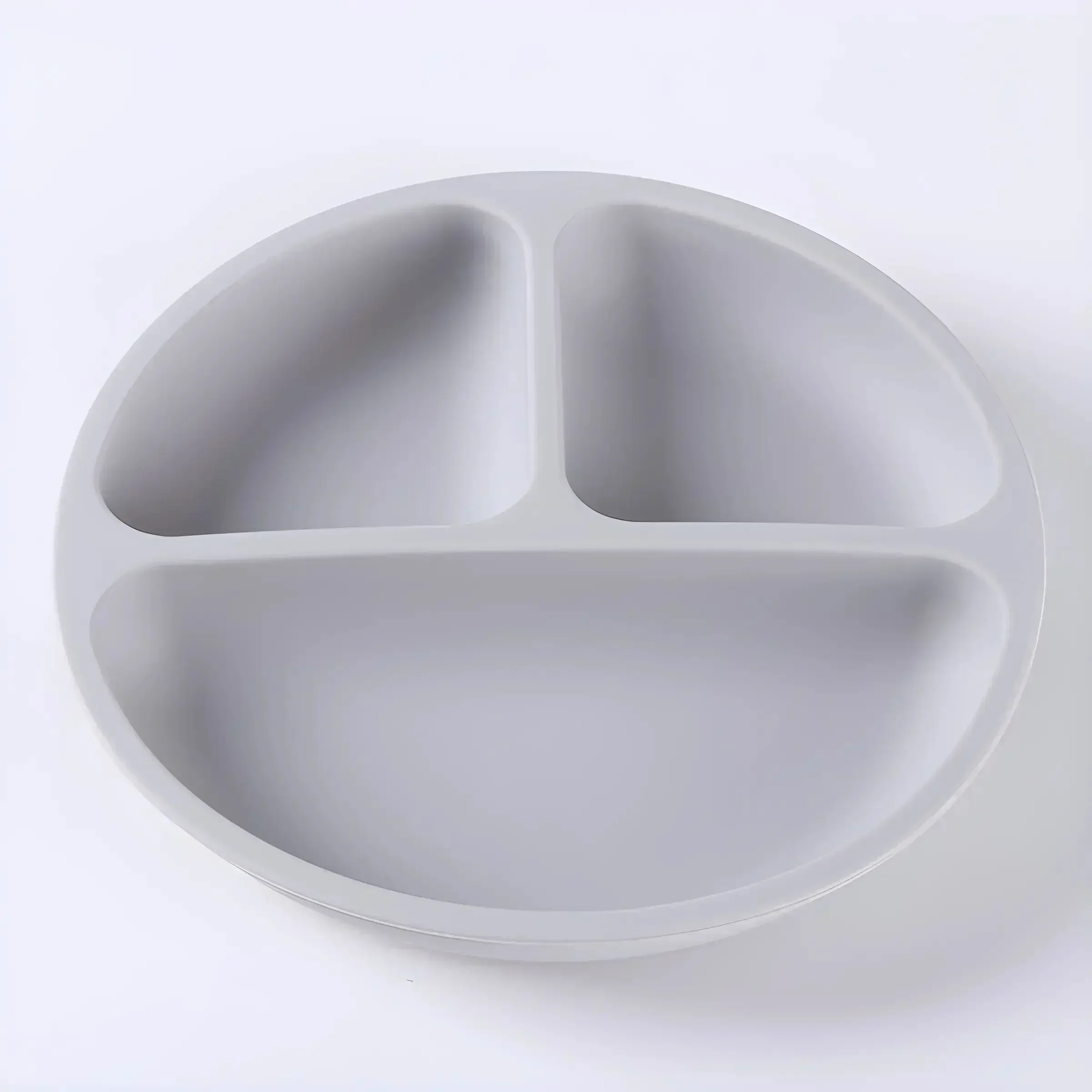 Silicone Tableware Children's Dinner Plate Separate Dinner Plate Auxiliary Food Training Tableware Set Snack Bowl 4