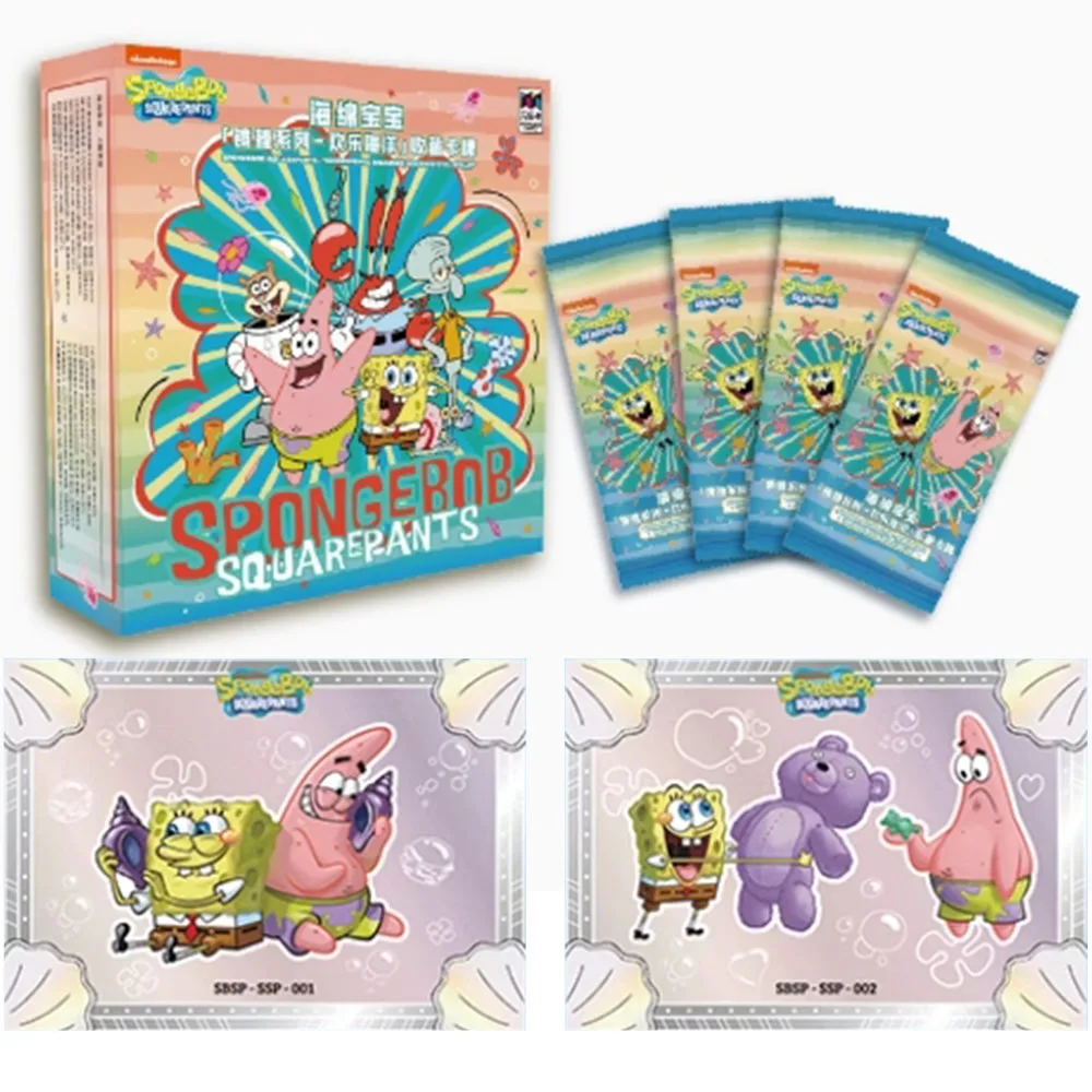 Spongebob Squarepants Card Bob Patrick Star Squidward Cute Funny Bikini Beach Collection Cards