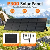 Panneau solaire pliable de 400 W, chargeur solaire portable de 300 W avec pieds réglables pour centrale électrique, camping-car, camping et activités de plein air. 7