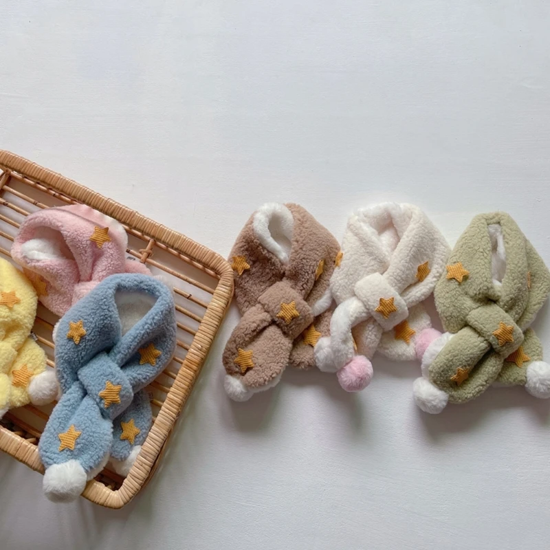 

Cartoon Scarf Plush Thicken Neck Cover Warm Winter Scarves for Kids Boys Girls Toddlers Infant Children(0-2Years)