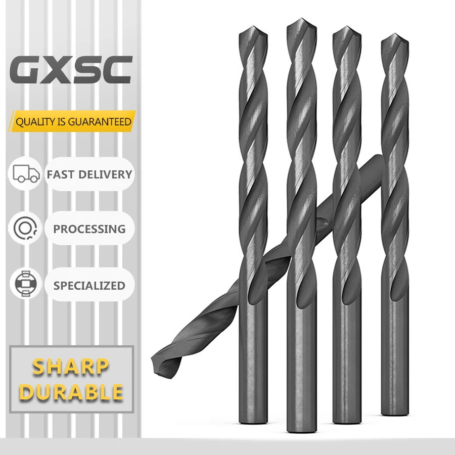 4341highspeed steel straight shank rolling drill bit high hardness