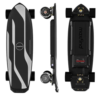 Maxfind Cyber Mini Air 99Wh Air Travel Friendly Electric Skateboard with Remote Built-in RGB Ambient Lights Cruiser for Adults 1