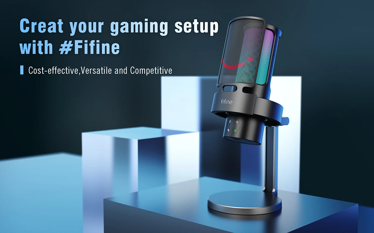 FIFINE Ampligame A8 PLUS USB Microphone