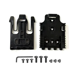 Enhanced Tactical Modular Holster with QLS Kit and Drop Leg Platform for Police Gear (Black QLS kit)