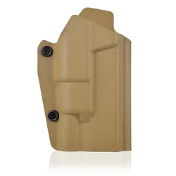 Tactical Kydex Waist Quick Release Pistol Holster with Light Bearing Capacity (Tan)