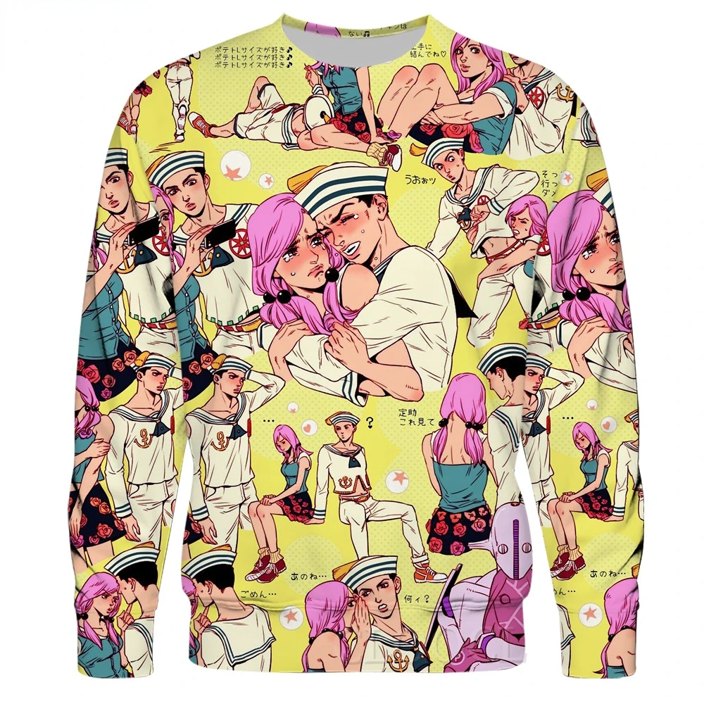 

CLOOCL JoJo's Bizarre Adventure Stone Ocean 3D Pattern Casual Men Women Sweatshirt Long Sleeve Tracksuits Sudadera Hombre